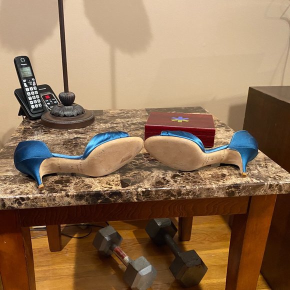 Kate Spade satin Open Toe Dressy Heel Size 6 1/2B Made in Italy - Picture 7 of 8